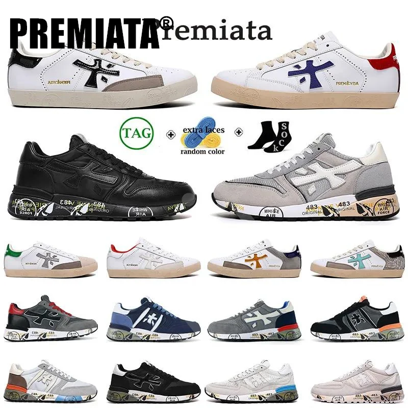 

PREMIATA 2023 Itlay Brand steven genuine training shoes layer leather cowskin sheepskin lander sneakers Walking Fitness Trainers