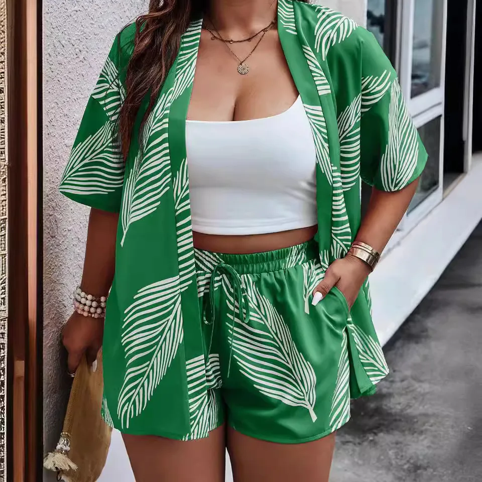 Женские комплекты из 2 предметов модные с короткими брюками элегантный женский