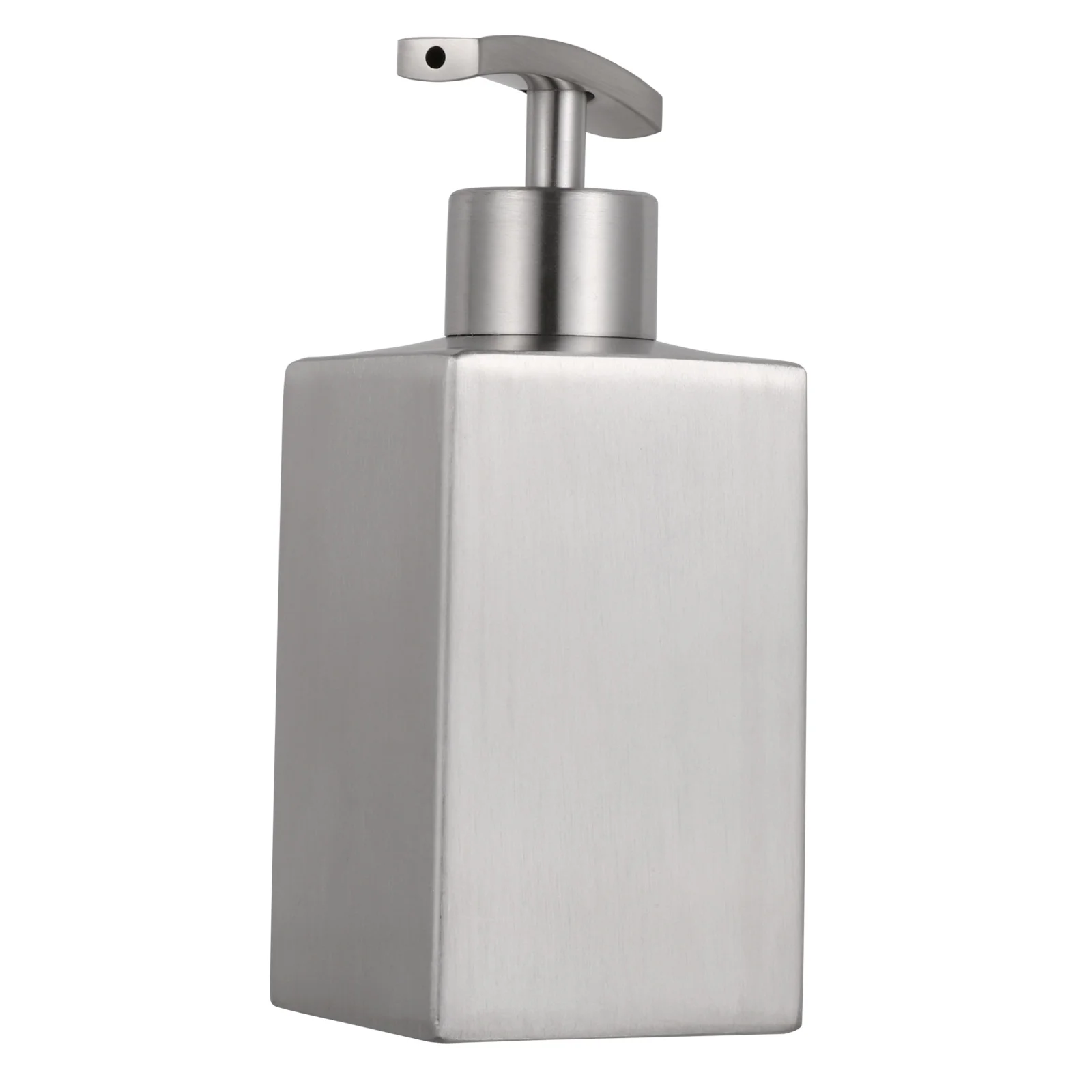 

Dispenser Soap Lotion Hand Bottle Pump Bottles Bathroom Shampoo Steel Stainless Countertop Liquid Kitchen Round Container Bath
