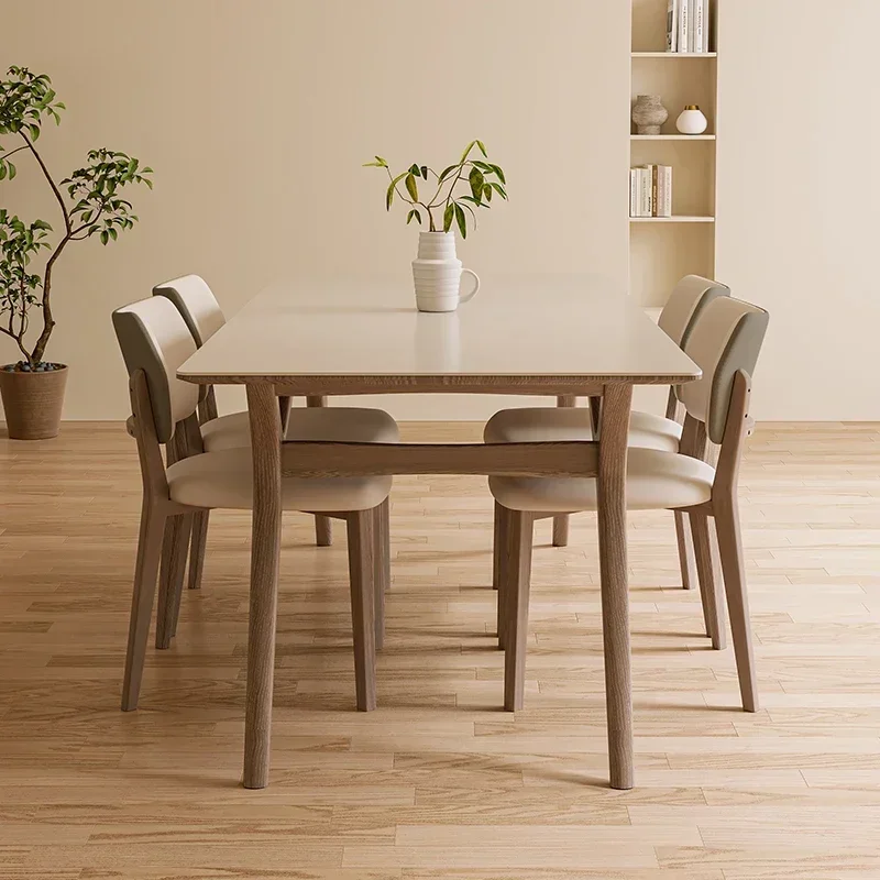 Скандинавский сланцевый современный простой белый воск из цельного дерева