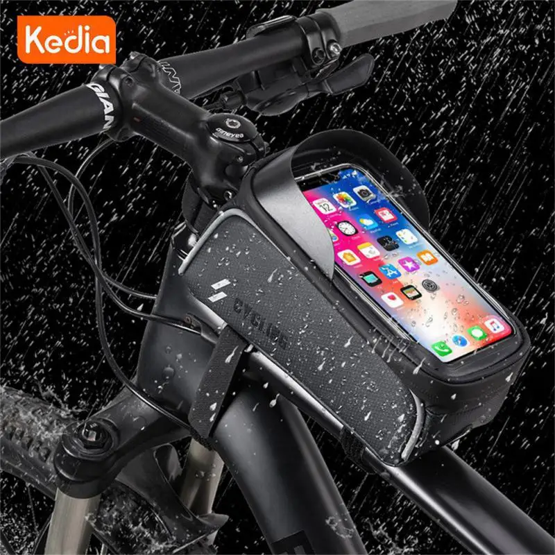 

Tpu Bicycle Front Pouch Waterproof Riding Package Riding Equipment Mobile Phone Bag Touch Screen Bicycle Packet Sun Visor