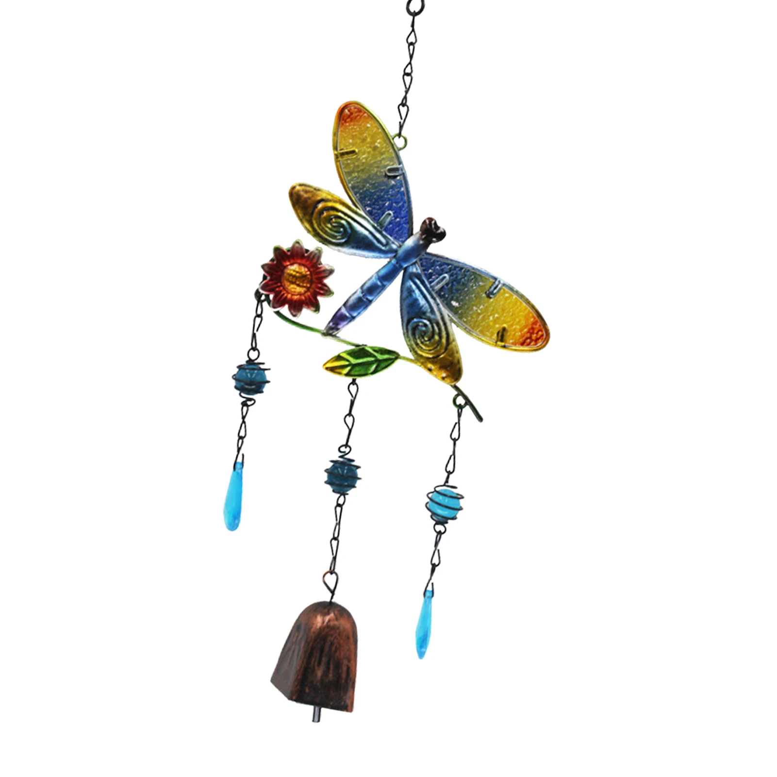 

Ветряные колокольчики Dragonfly для дома и улицы, металлические стеклянные романтические колокольчики для окон, сада, патио, двора, балкона