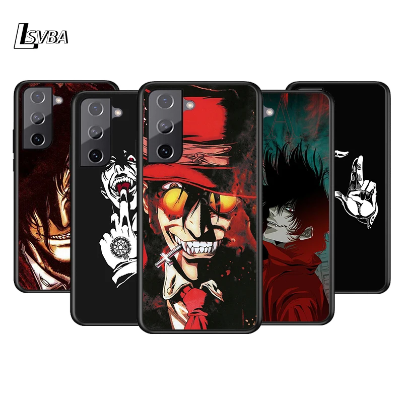 

Alucard Hellsing Anime Soft Black Cover For Samsung Galaxy S22 S21 S20 FE Ultra S10 S10e Lite S9 Plus Phone Case Coque