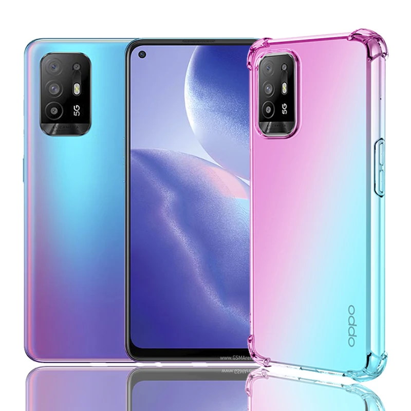 

Luxury Phone Case For Oppo 19 Pro+(Plus) Reno5 Z A95 A94 5G,Built-in Soft 4 Reinforced Shock-Absorbing Corners Bumper TPU Cover