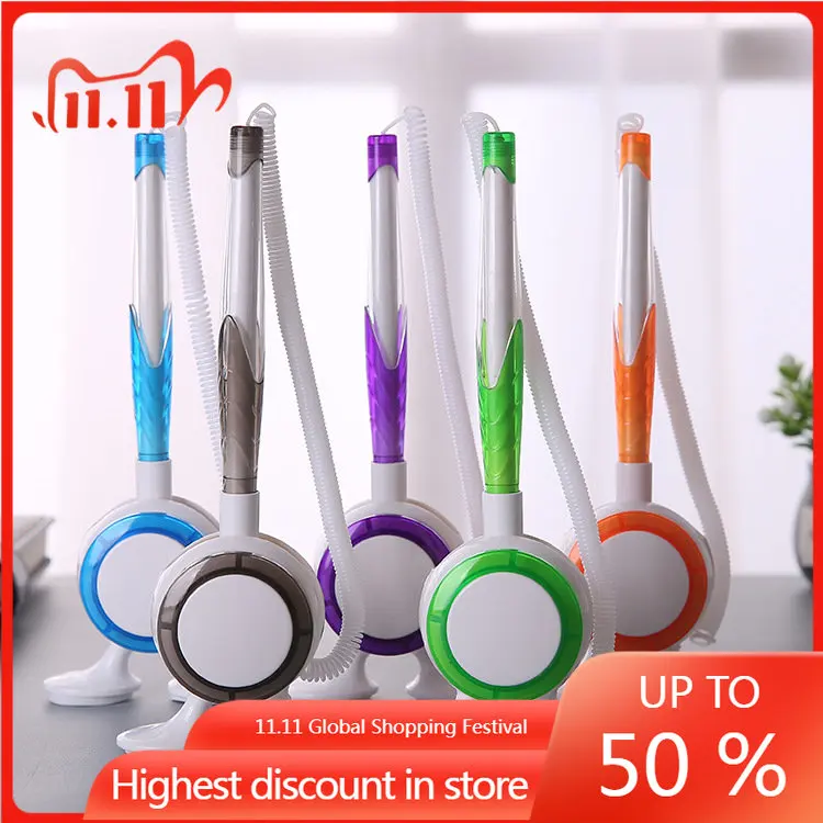 

XGZ 20PCS Desk Pen Office Ball-point Counter Desktop Can Be Pasted Fixed with Rope Bar Bank Blue Signature