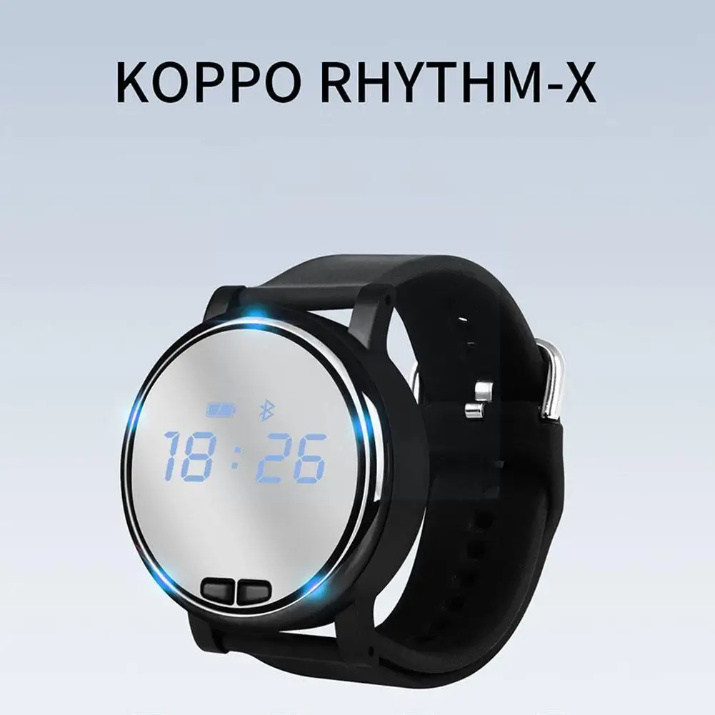 

Bluetooth-compatible Watch Metronome Silicone Metal Guitar Metronomes Practice Watch Digital Parts Chords Accessories Z5m1