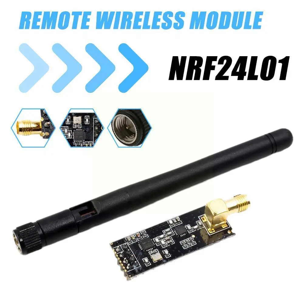 

Nrf24l01+pa+lna 2.4g Wireless Modules 1100-meter Long-distance With Antenna For Ultra-long-distance Data Transmission N7o7
