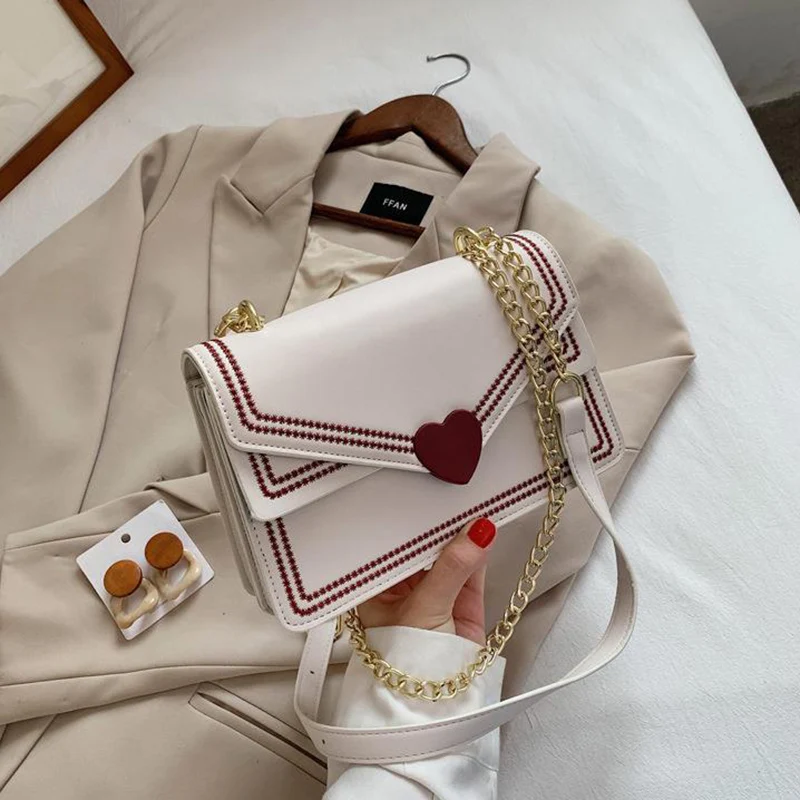 

Autumn and Winter Shoulder Bag for Women Cute Crossbody Bag Fashion Chain Bag Messenger Bag Female Small Square Handbag Purses
