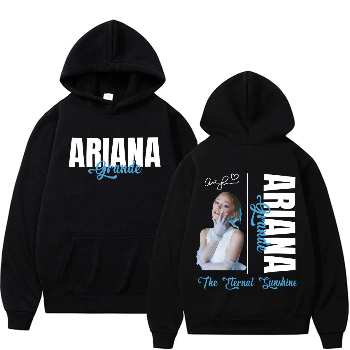 Фото Худи Ariana Grande Eternal Sunshine Tour 2026: Модная эстетичная толстовка унисекс из высококачественного флиса №1