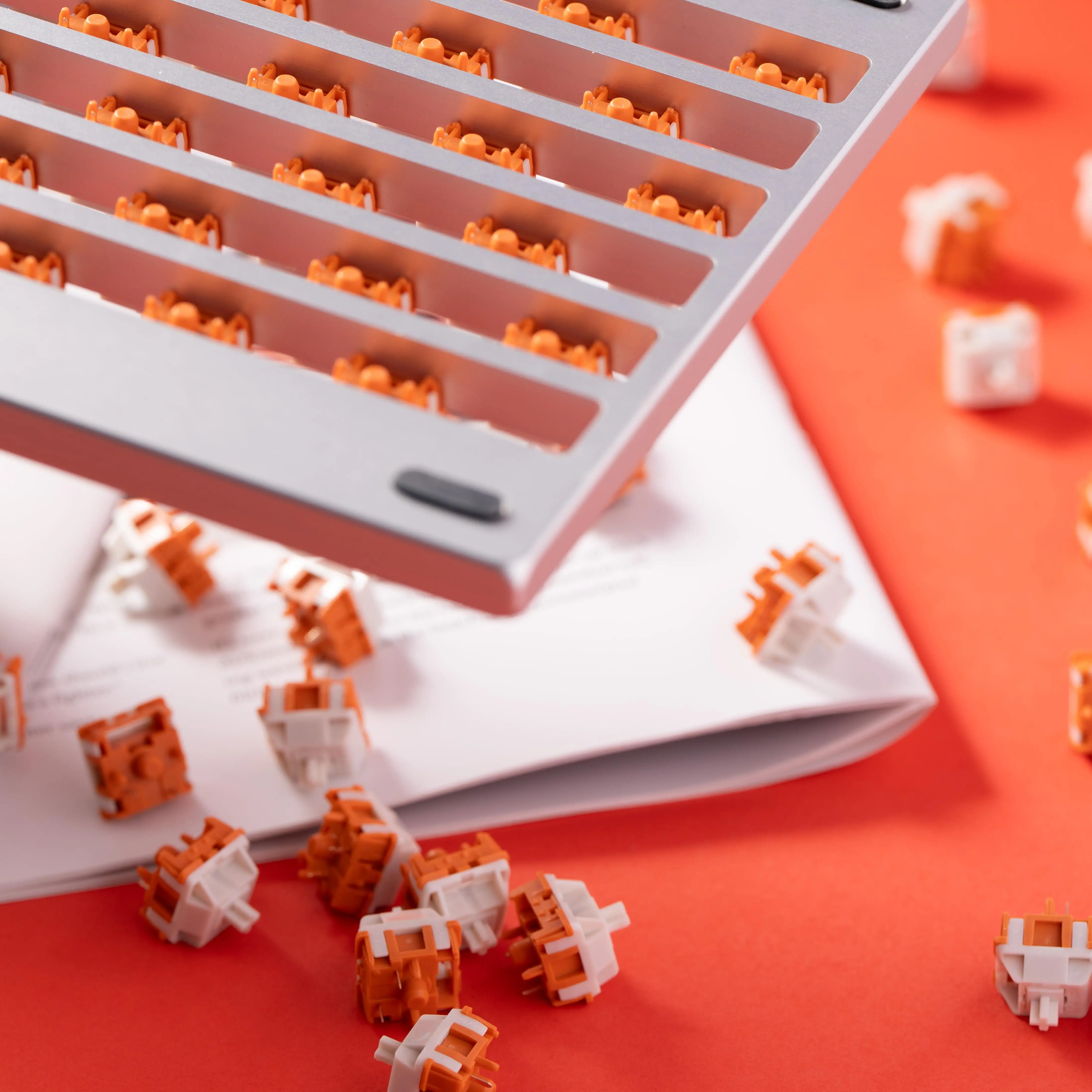 XLLAB x HMX винтажный цитрусовый переключатель линейные серебряные переключатели