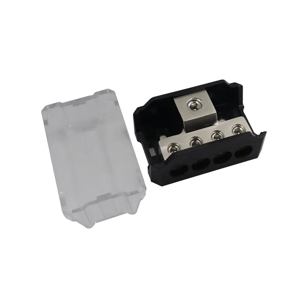 Автомобильный аудио-модифицированный разветвитель заземления провода блока распределения питания 4-полюсный 1 выход 4 T-типа коробки на.