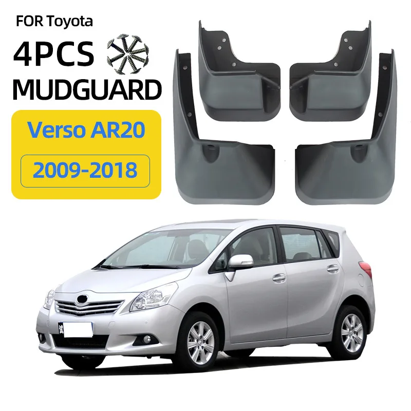 

Брызговики для Toyota Verso AR20 2009-2018, брызговики, передние и задние колеса, автомобильные аксессуары, 4 шт.