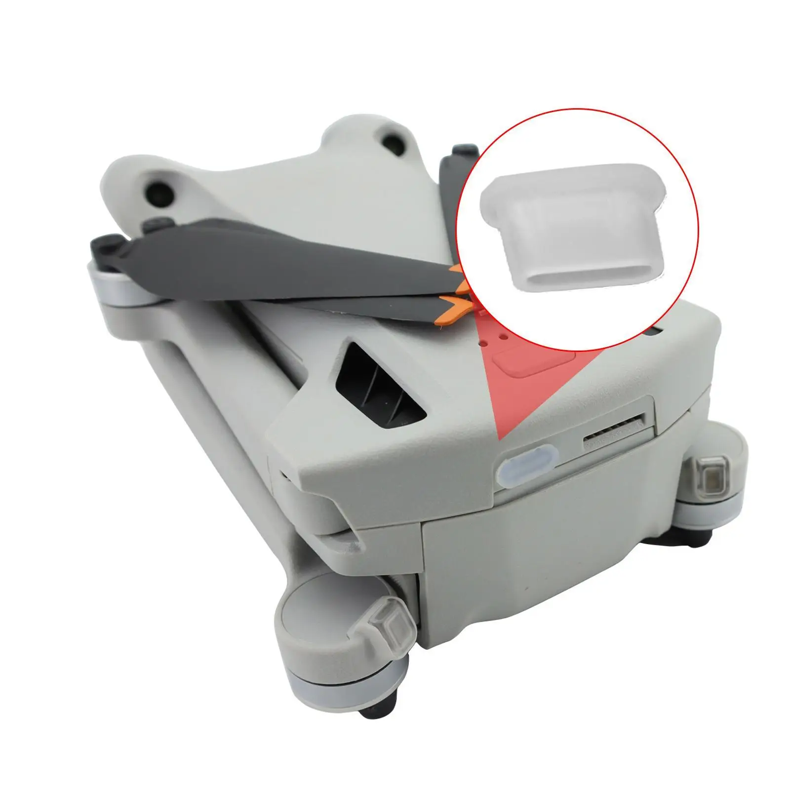 

2PCS Dust Plug For DJI Mini 3 PRO Remote Control With Screen RC/RC-N1 Battery Charging Port Dust Plug Moisture-proof Protection