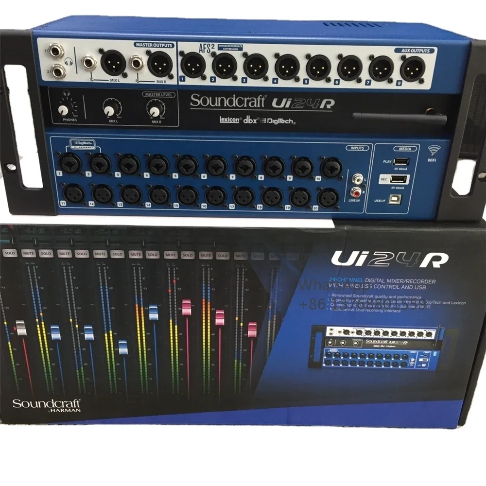 Soundcraft Ui24R 24-канальный цифровой микшер многоканальный USB-рекордер с беспроводным