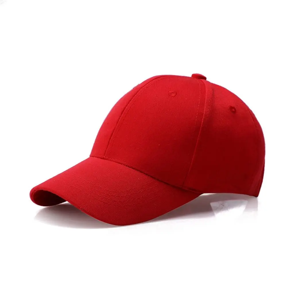 

Couple Washed Cotton Adjustable Solid Color Visored Cap Baseball Cap Sunshade Hat Hats & Caps