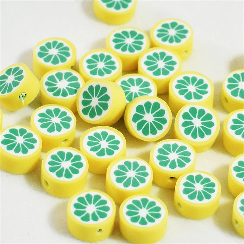 

DIY10MM 30/50/100/200 polymer clay beads mobile chain ring jewelry made of bracelet accessories wholesale items