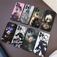 nier automata phone case silicone soft for iphone 14 13 12 11 pro mini xs max 8 7 6 plus x xs xr cover