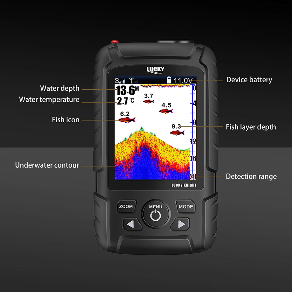 

Lucky FF718LIC-W wireless sonar sensor floating fish finder