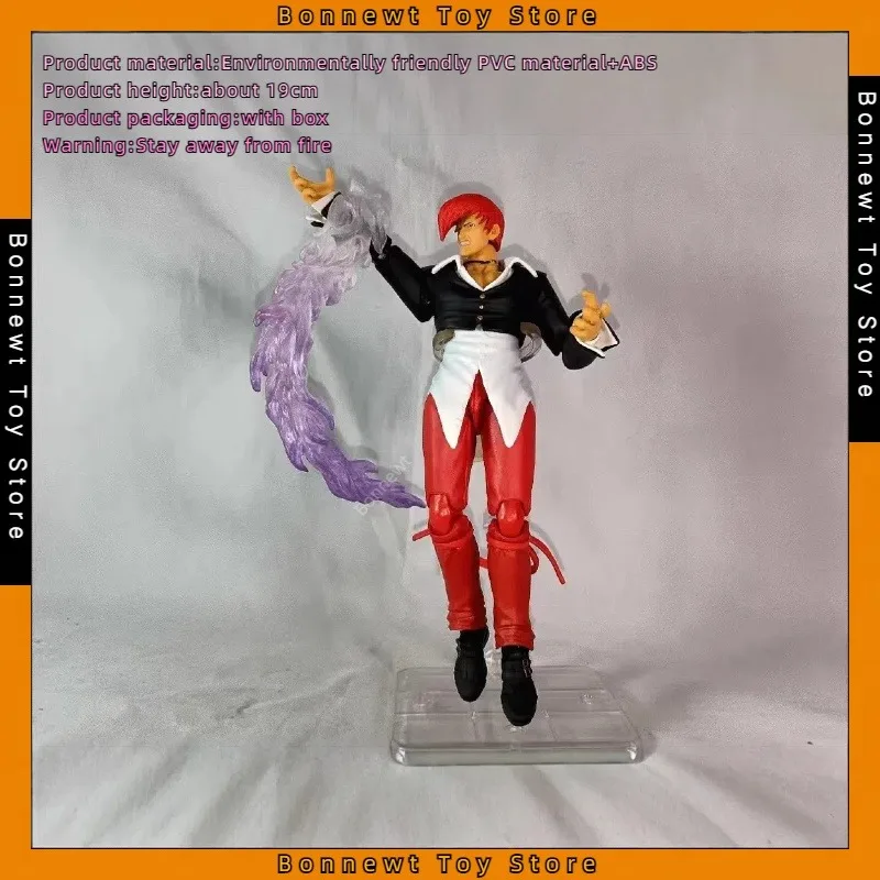 King Of Fighters ➘ Аниме Фигурки Iori Yagami Фигурка Штормовая игрушка Статуя