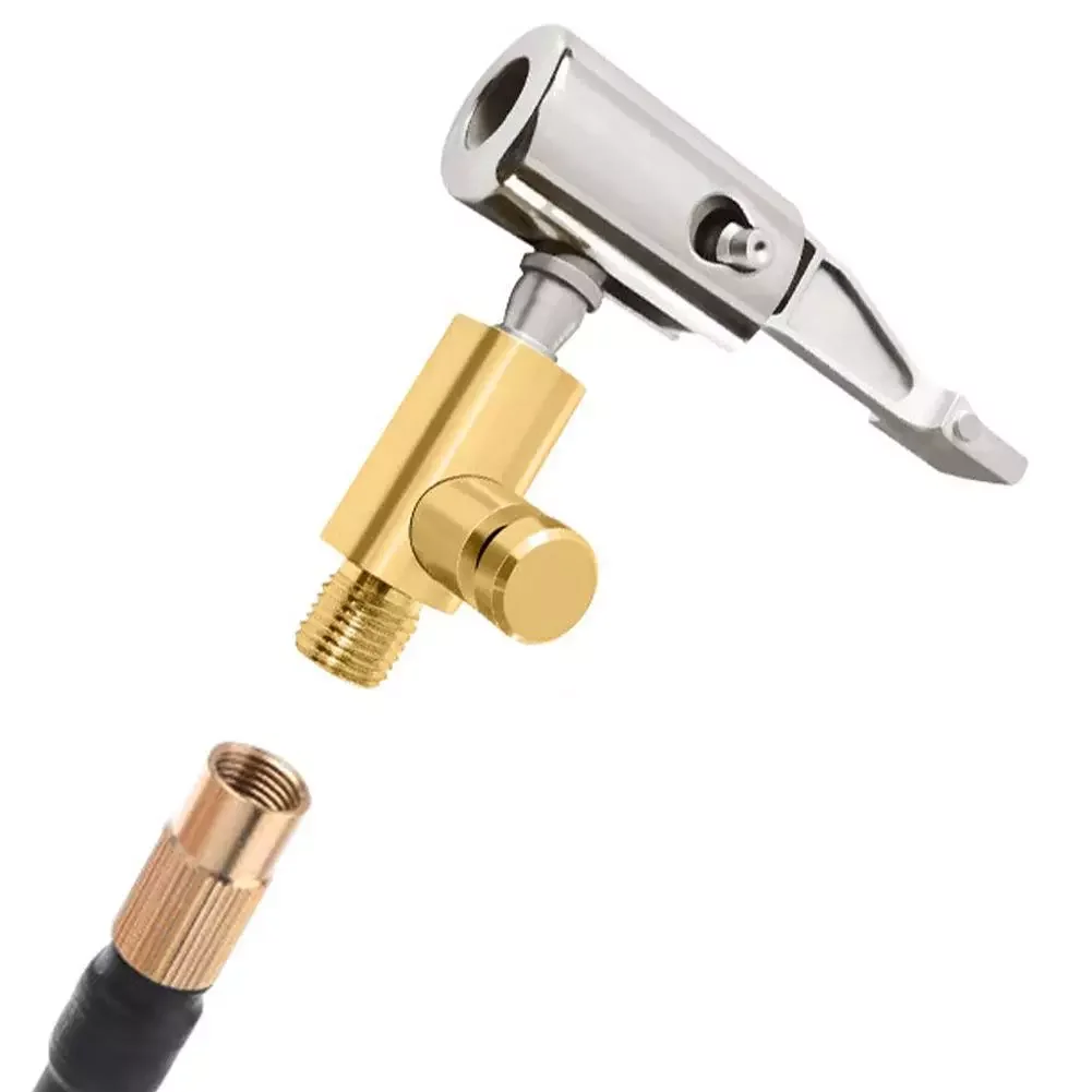 

Portable Inflatable Pump for Car Tire Air Chuck Compressor Tire Inflator Tire Chuck with Barb Connector for Hose Repair