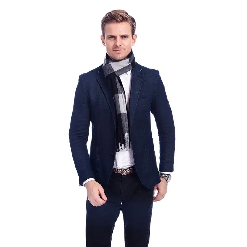 Simpcise новый зимний мужской кашемировый шарф светильник длинный мягкий акриловый