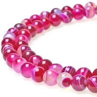 red stripe agate loose spacer beads for making bracelet necklace