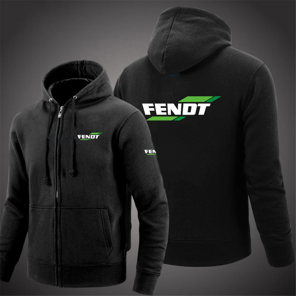 

2022 Farming Tractor hoodies Spring Autumn Zipper Hoodie Men and Women Loose Streetwear Fendt Hooded Grey Sweatshirt Hoodies