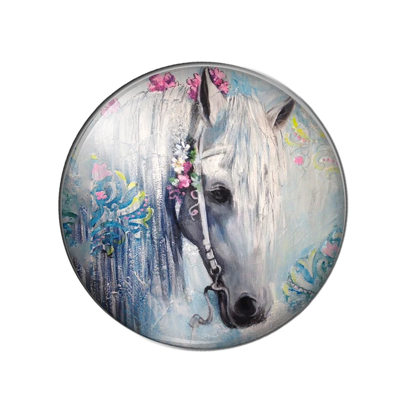 Круглые кабошоны с животными OMGALA 10 шт.