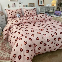modern bedding set nordic geometric pattern single double bed luxury duvet cover set pillowcase duvet covers home textile garden