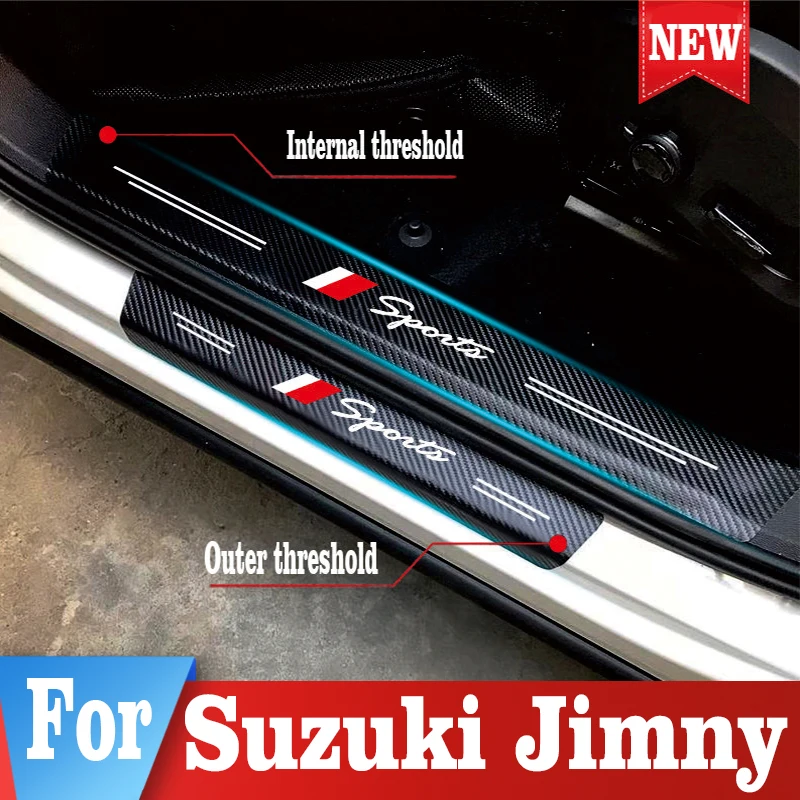 

Наклейка из искусственной кожи для защиты порога автомобиля Suzuki Jimny