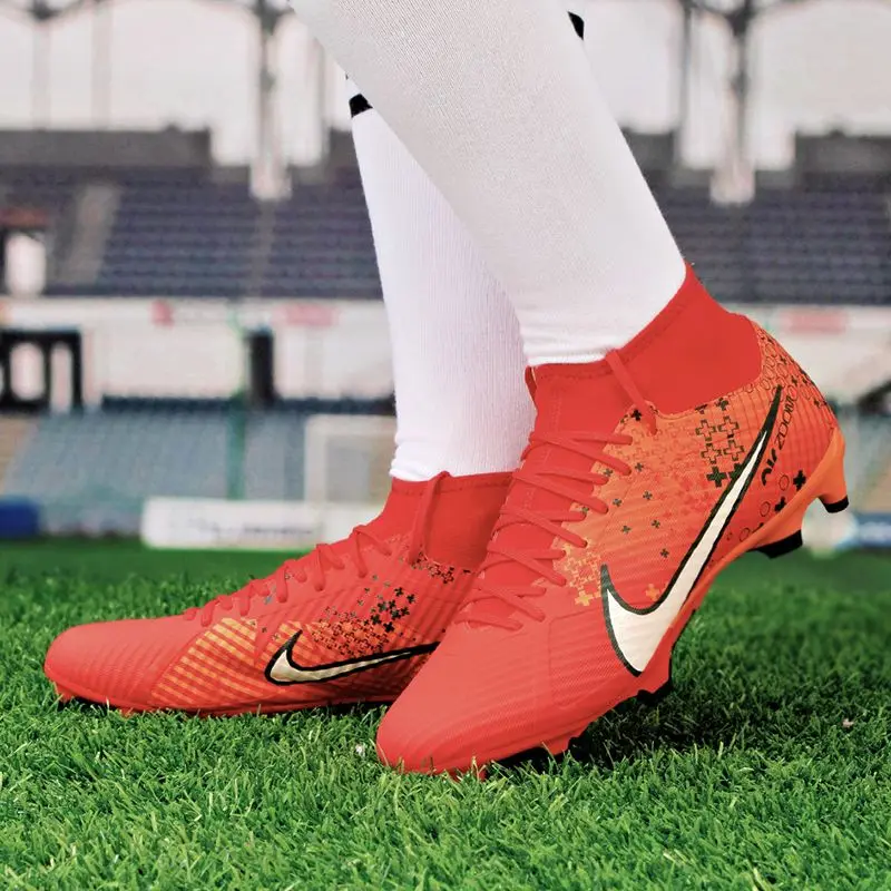 Мужские тренировочные туфли NIKE ZOOM SUPERFLY 9 ACAD MDS FG/MG средней высоты смешанные гвозди
