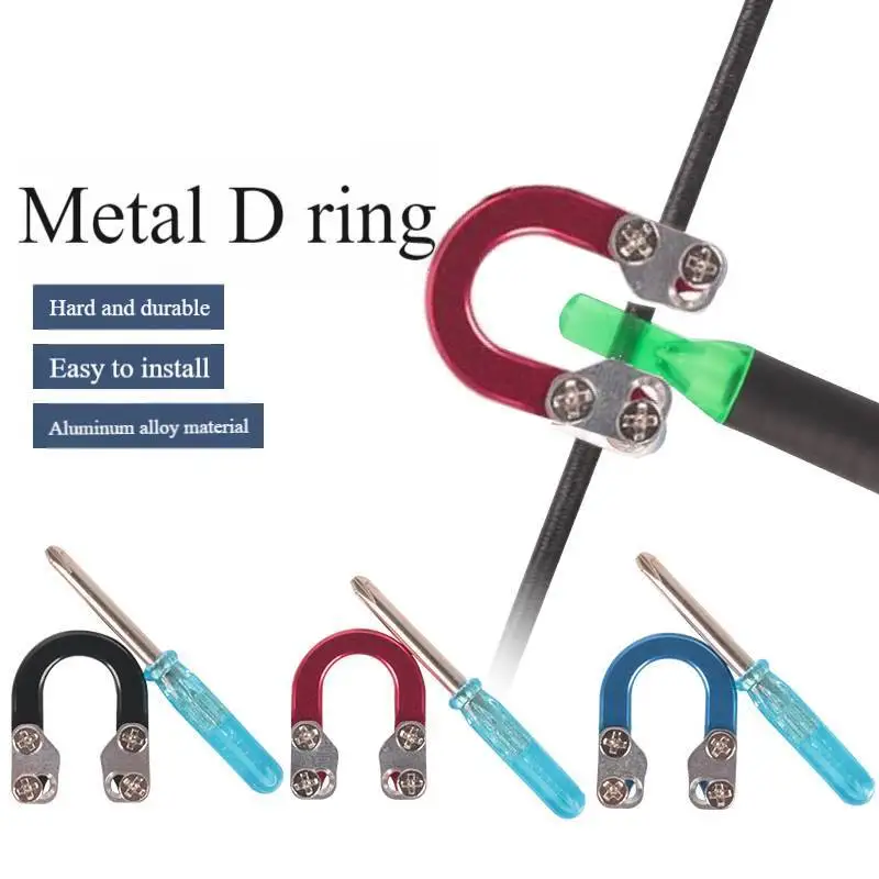 Polea compuesta Arc de metal D anillo корпус зажим из флиса U hebilla flecha punto луч аксессуары