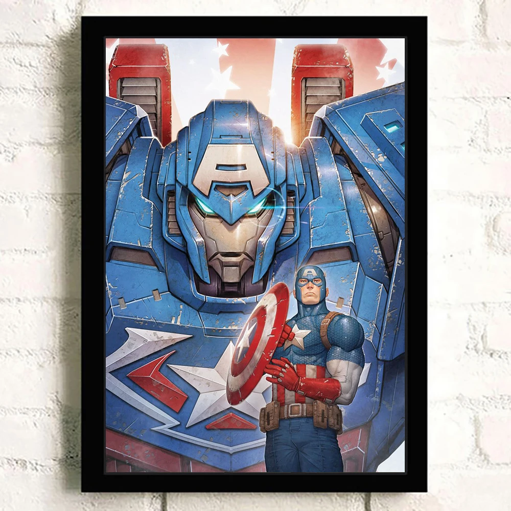 Суперручная картина из искусственной кожи Marvel рисунок Железного человека Бэтмен