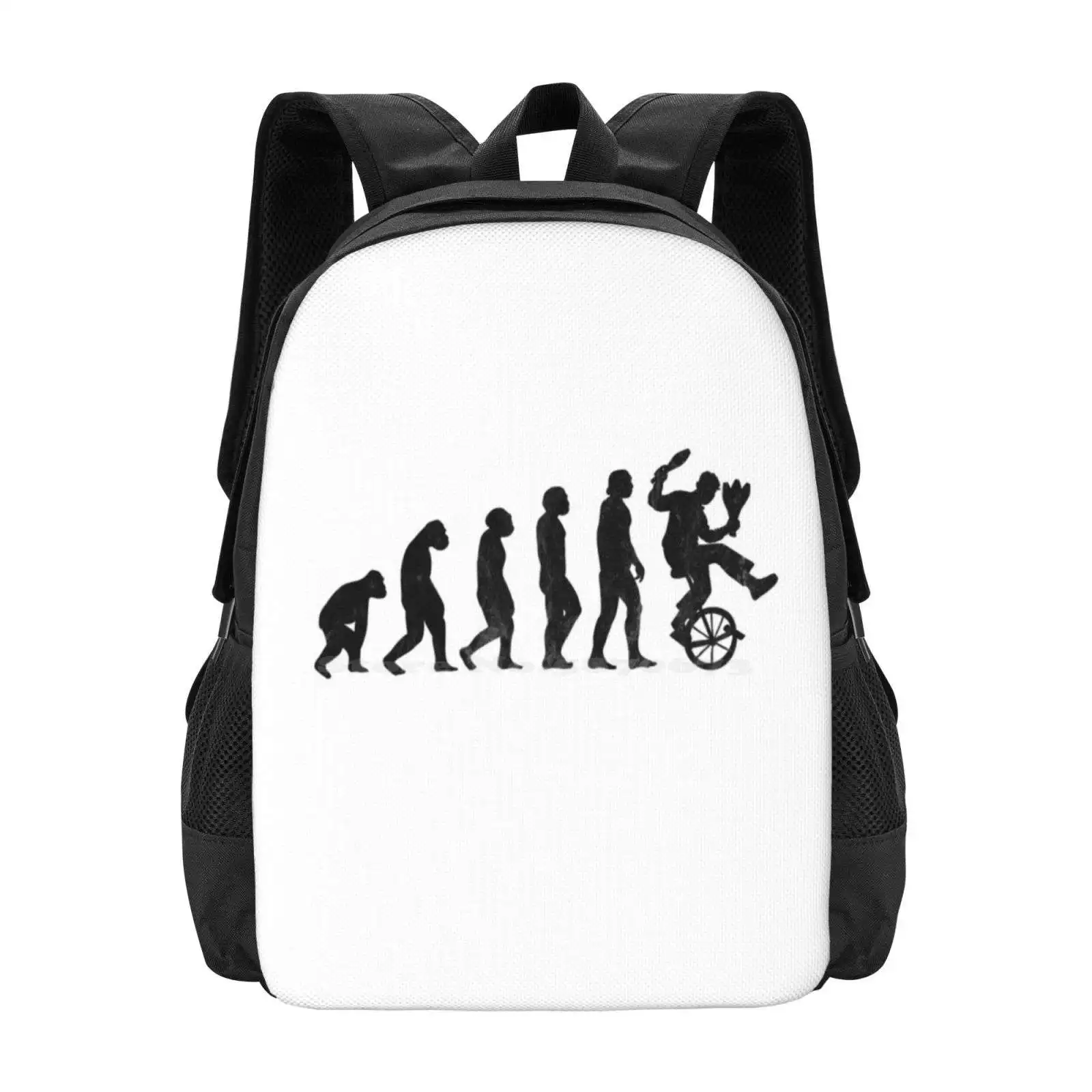 

Juggling Juggler Human Evolution Juggling Backpacks For School Teenagers Girls Travel Bags Juggling Balls Bicycle Clown Club