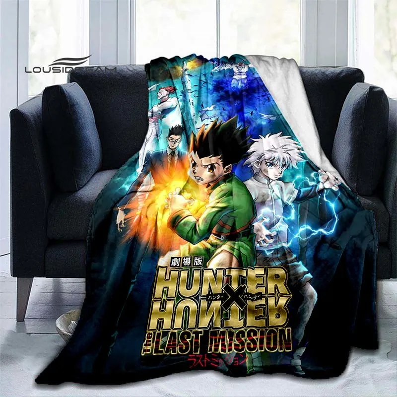 Охотничье аниме одеяло модное мультяшное мягкое фланелевое 3D печать покрывало