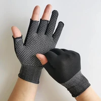 men outdoor sport fishing gloves elastic ice cool breathable sunscreen antiskid half fingers touch screen unisex cycling gloves
