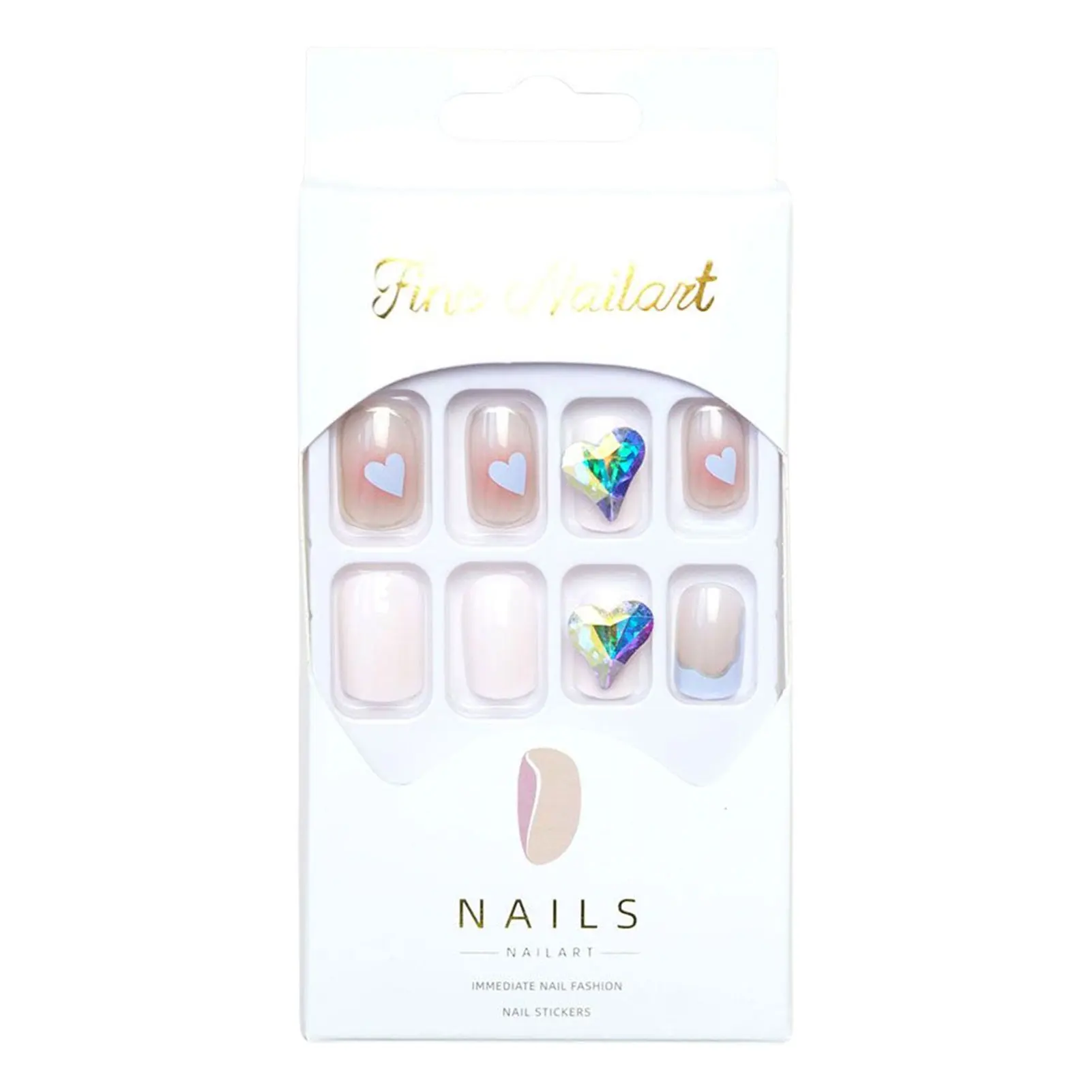 

Милые чистые накладные ногти для девочек, нежные натуральные ногти для женщин, идеальный подарок для жены, сестры