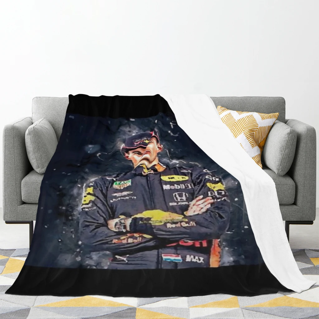 Одеяла Max Verstappen. Теплые фланцевые одеяла. Мягкое и удобное одеяло. Одеяло для