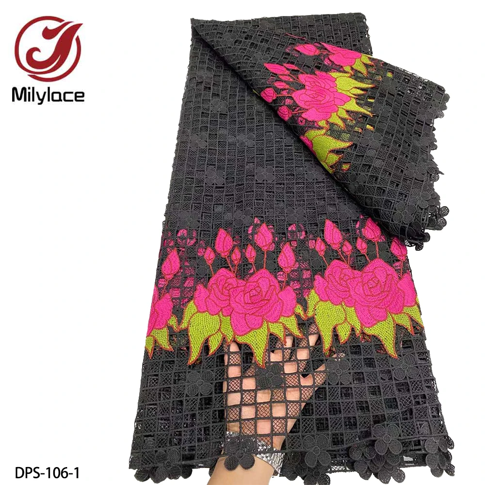 

African Dry Cotton Lace Fabric 2022 High Quality Lace Swiss Voile Lace In Switzerland for Sewing Women Dress DPS-106