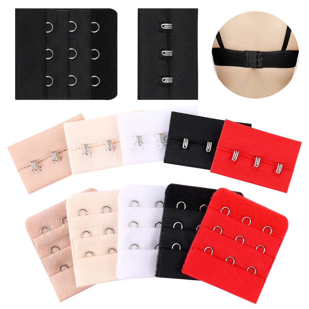 10Pairs Women Bra Extenders Extension Underwear Bra Lengthen Expander 3 Row 3 Buckle Female Adjustable Hook Intimate Accessories