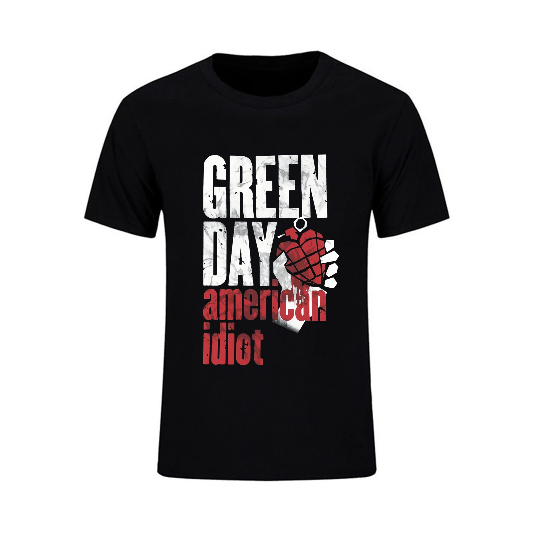 

Amazing T Shirt Casual Oversized Essential Green Day American Idiot Smoke Screen T-shirt Men T-shirts Graphic Streetwear S-3XL