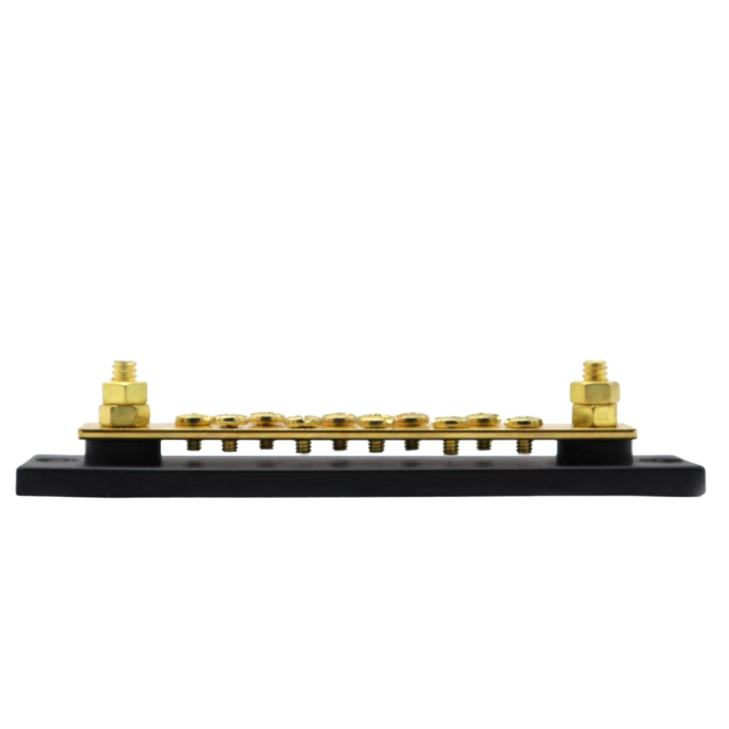 

Brass Bus Bar Terminal Block, 150-Point Bus Bar Power Distribution Block