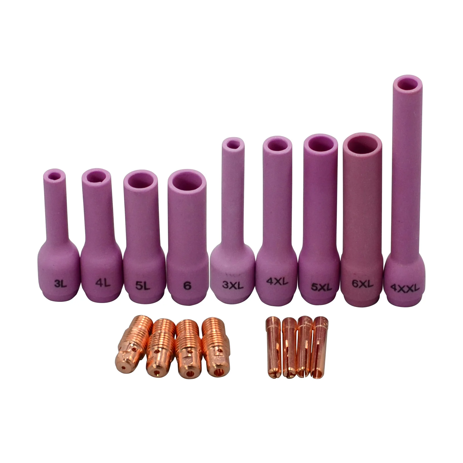 

TIG KIT Alumina Ceramic Nozzles Collet Bodies Consumables Accessories Fit TIG Weilding Torch WP SR DB PTA 9 20 25,17PK