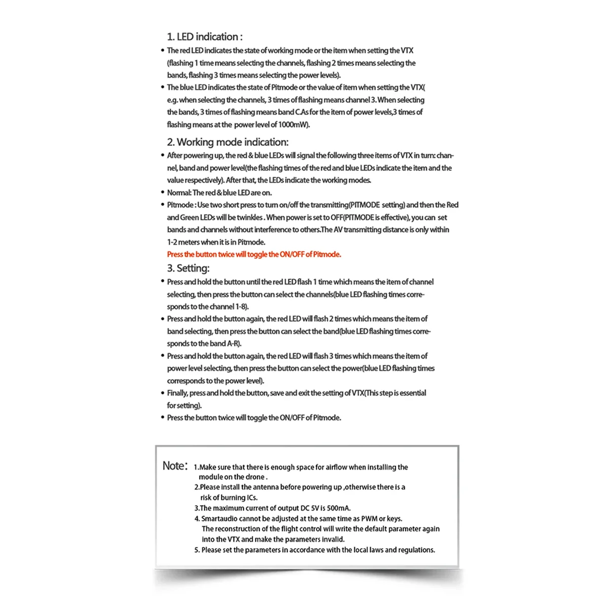 Беспроводной передатчик FPV дальностью 20 км 5 8 ГГц 2 Вт 2000 МВт 48-канальный видео AV