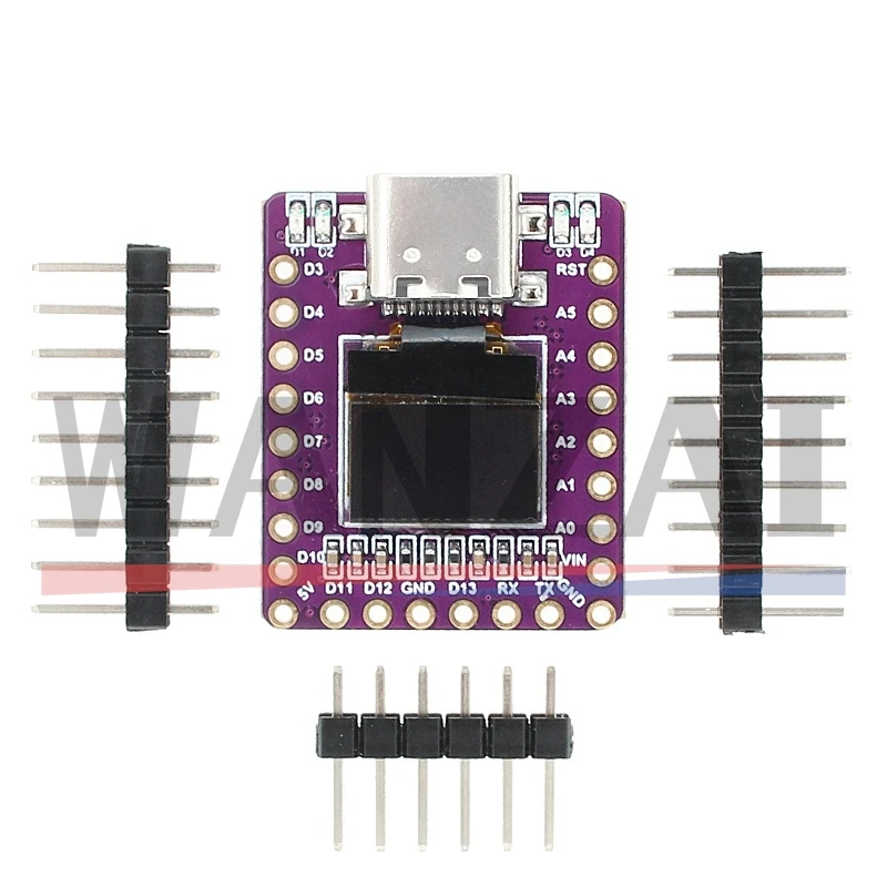 Макетная плата Nano 3 0 OLED USB Type-C NANO 5-дюймовый модуль супермини экран Atmega328