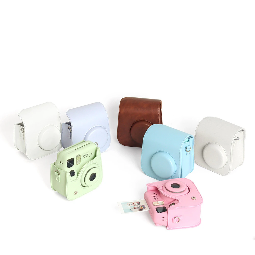 Ретро сумка для камеры Instax Mini SE с плечевым ремнем защитный чехол из искусственной