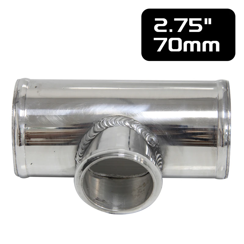 

2,75 "70 мм T-Pipe алюминиевый BOV адаптер Труба для 35 PSI типа S / RS BOV L = 150 мм