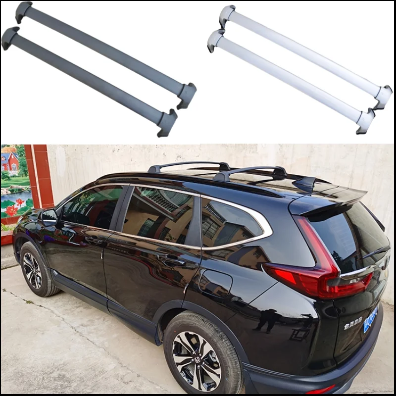 Фото Поперечная перекладина для Honda CRV CR-V 2017 2018 2019 2020 2021 2022, багажник на крышу, алюминиевые направляющие, багажник, верхняя направляющая, коробка №1