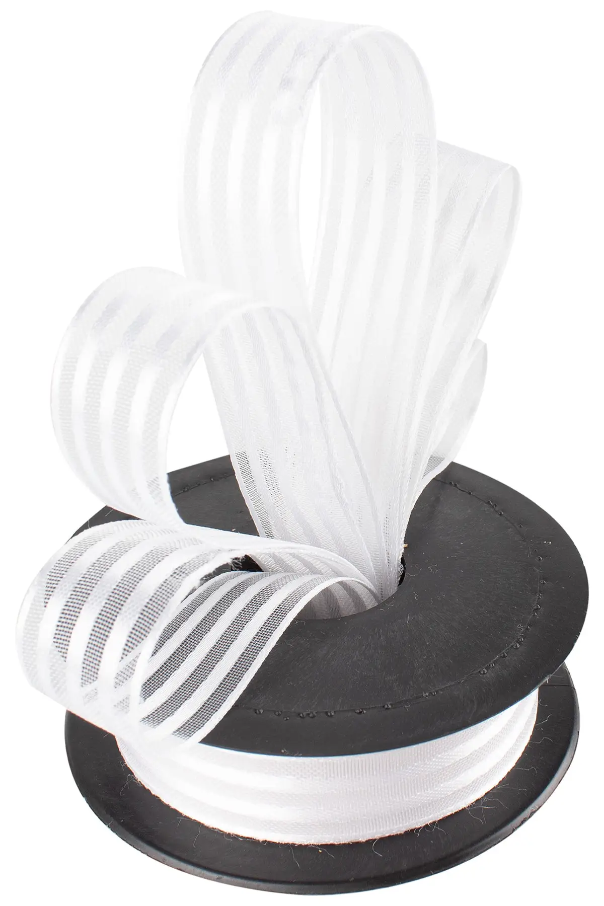 

Шифоновая полосатая лента 20 Mt 2,5 см, белая, товары для хобби и развлечений