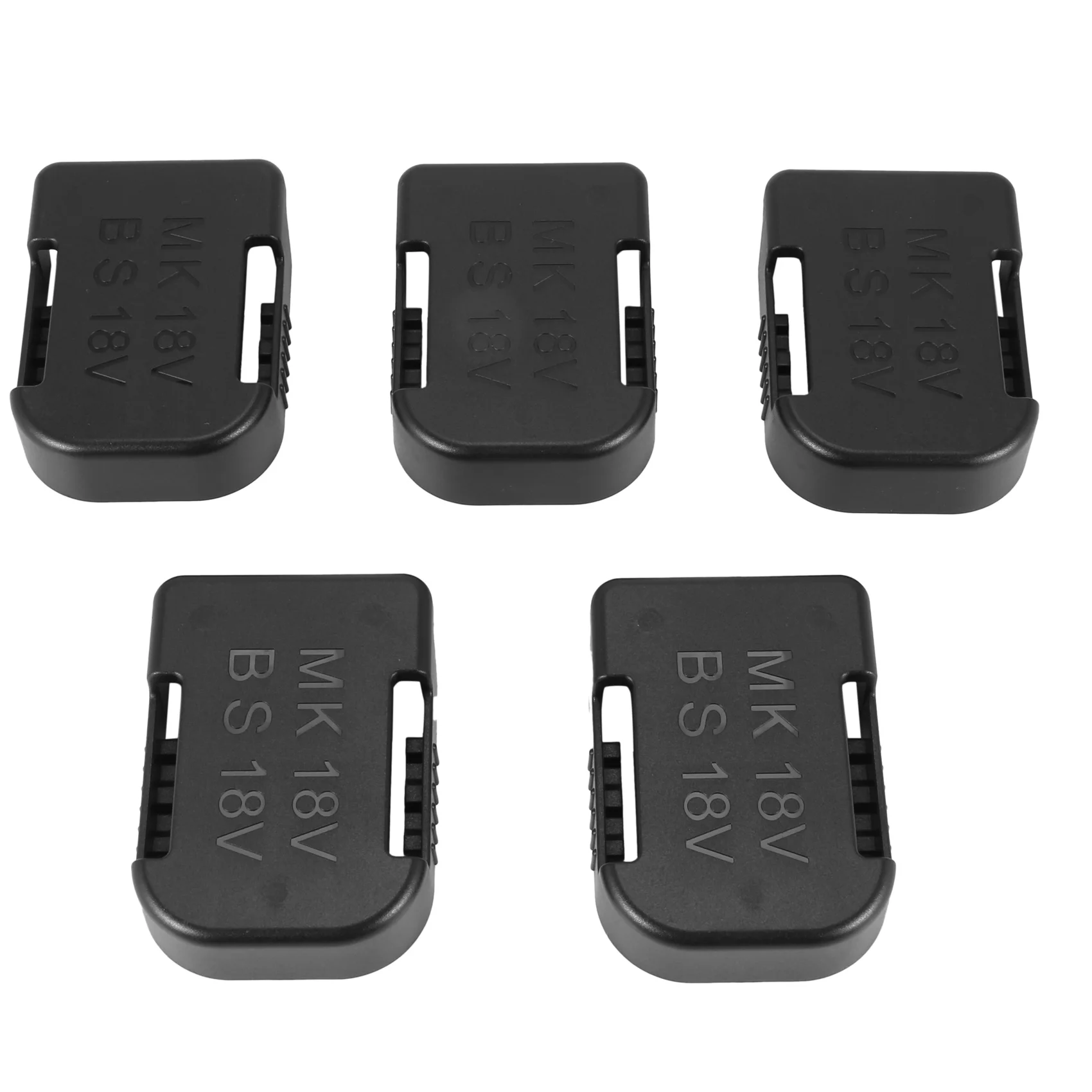 

5Pcs Battery Storage Rack Battery Holder Case for Makita 18V Fixing Devices(Black)